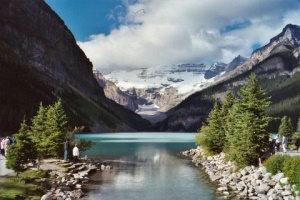 Uitzicht over Lake Louise - Lake Louise